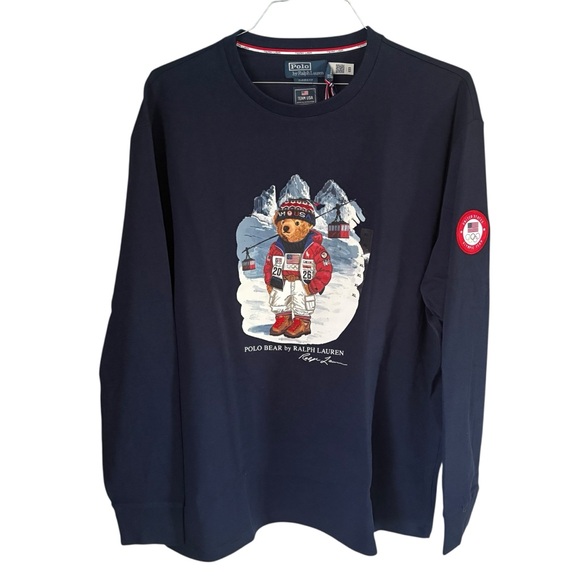 Polo Ralph Lauren Men’s 2026 Team USA POLO Bear L/S Size XL NWT - Picture 2 of 6